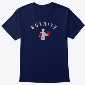 navy blue boxrite tshirt